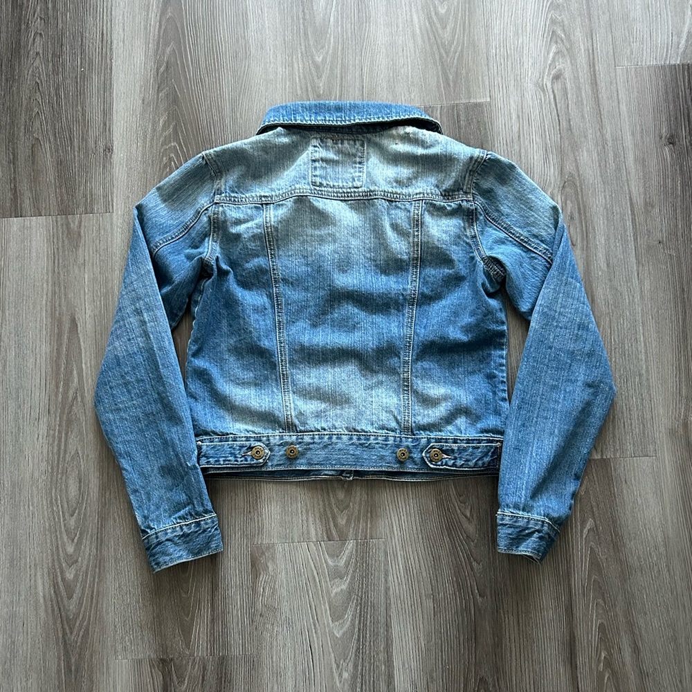 Y2K Mudd Blue Denim Jacket with Red Label - Picture 3 of 4